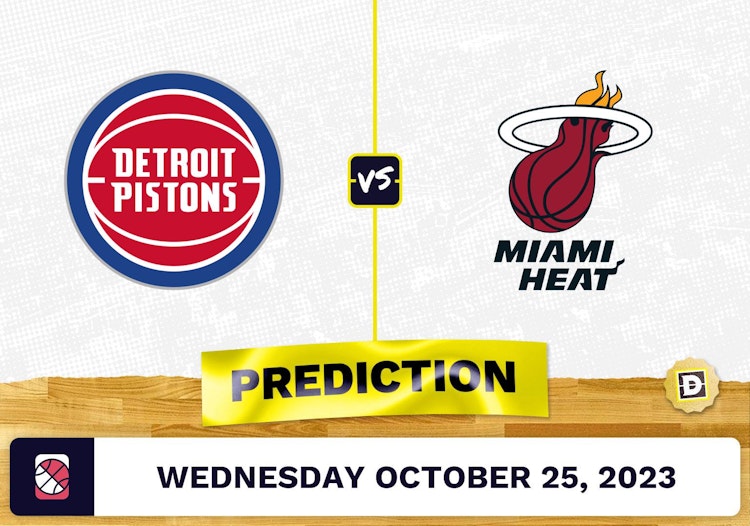 Pistons vs. Heat Prediction and Odds - October 25, 2023