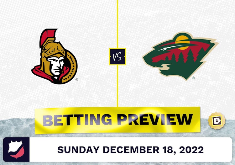 Senators vs. Wild Prediction and Odds - Dec 18, 2022