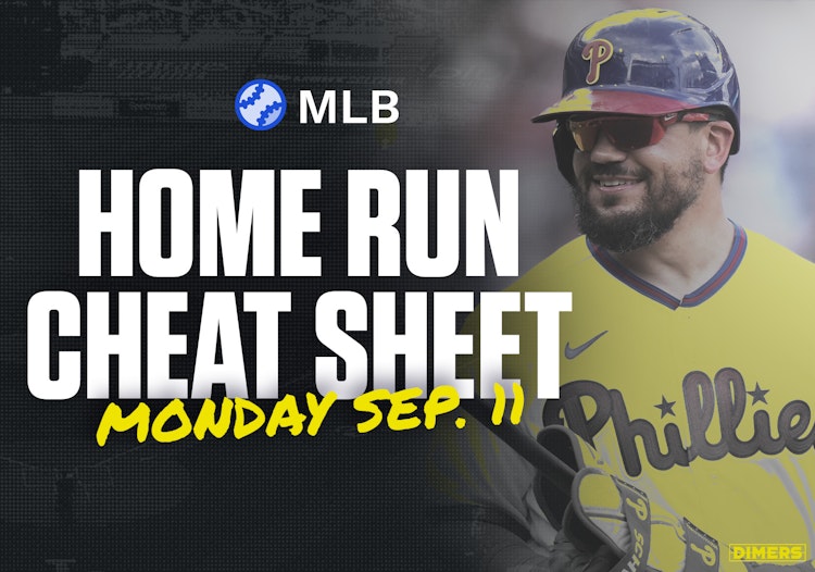 Home Run Cheat Sheet - HR Data, Stats, Matchups and More - Monday, September 11