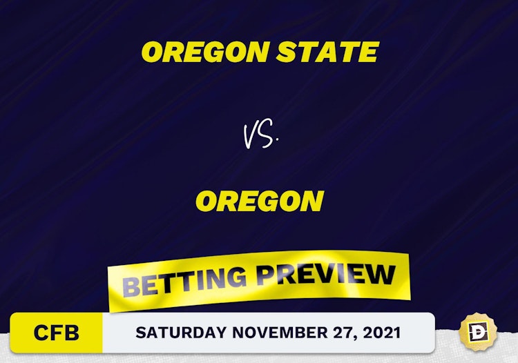 Oregon State vs. Oregon CFB Predictions and Odds - Nov 27, 2021