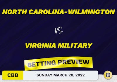 North Carolina-Wilmington vs. Virginia Military CBB Predictions and Odds - Mar 20, 2022