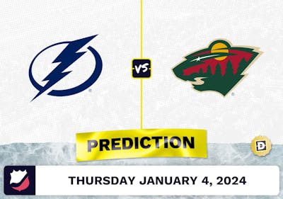 Tampa Bay Lightning vs. Minnesota Wild Prediction, Odds, NHL Picks  [1/4/2024]