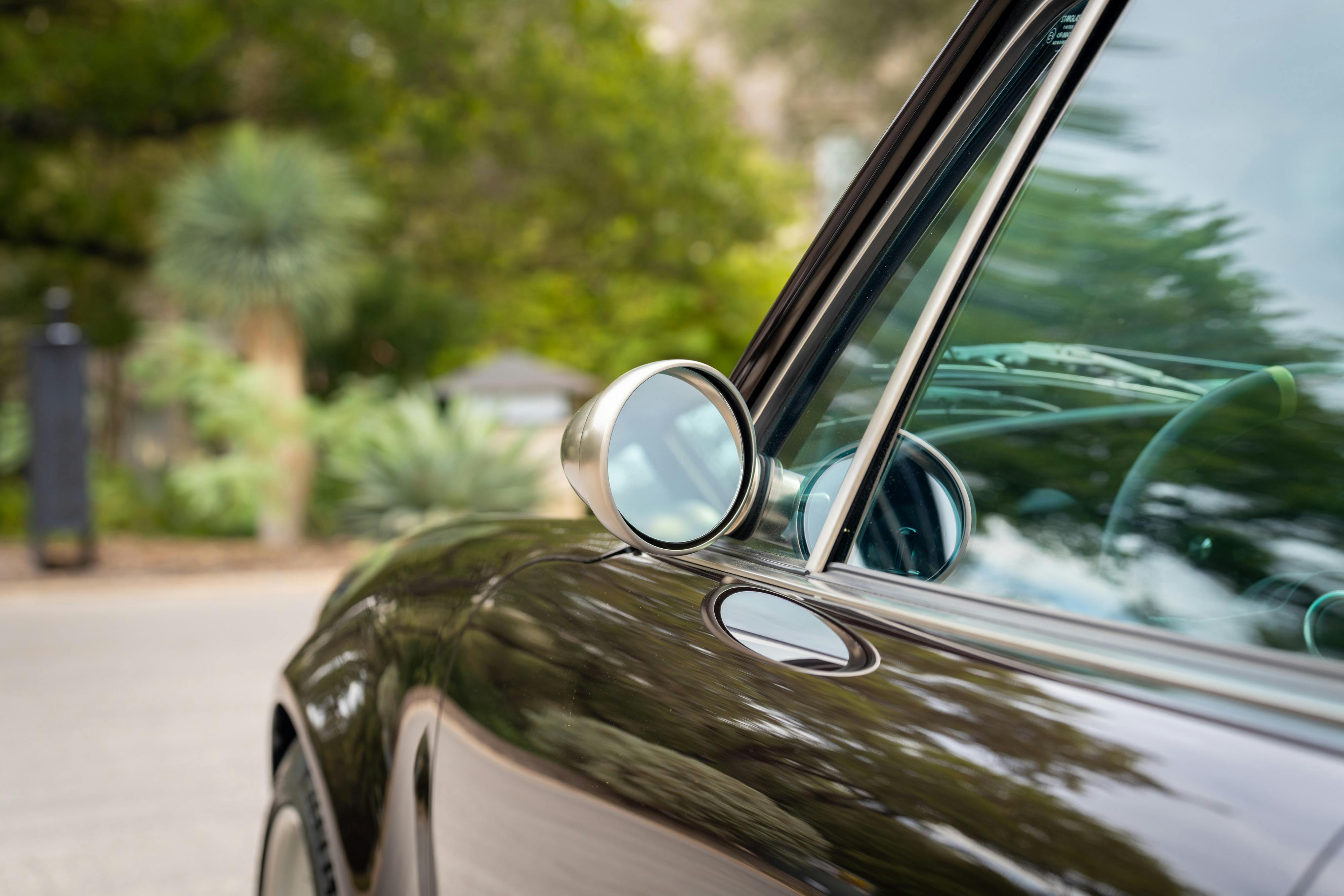 1990 Singer Porsche 911 Carrera 2 "Austin" commission in Aubergine Metallic shot in Austin, TX for a Bring a Trailer auction.