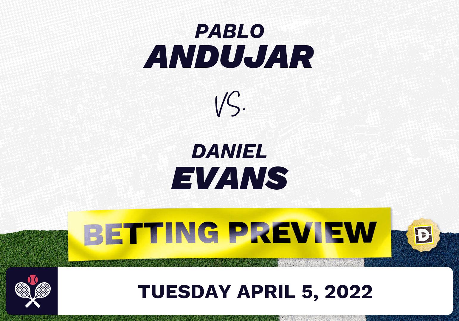 Pablo Andujar vs. Daniel Evans Predictions - Apr 5, 2022