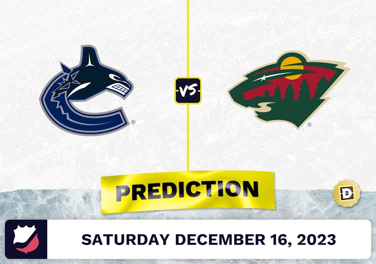 Vancouver Canucks vs. Minnesota Wild Prediction, Odds, Picks for NHL Saturday [12/16/2023]