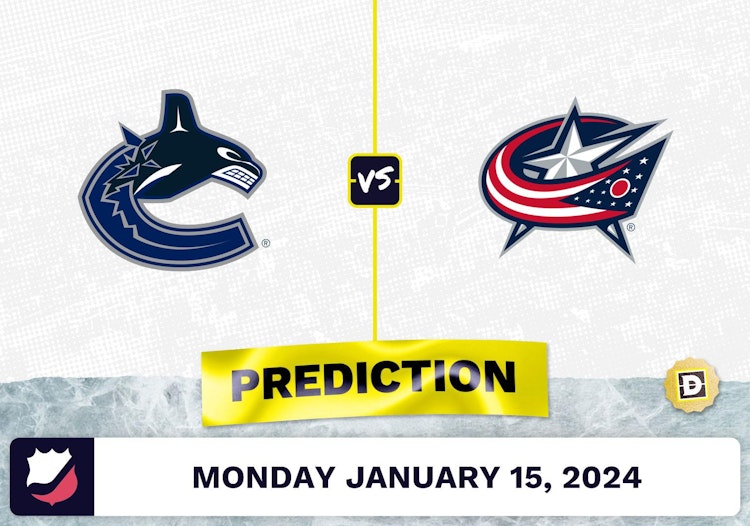 Vancouver Canucks vs. Columbus Blue Jackets Prediction, Odds, NHL Picks [1/15/2024]