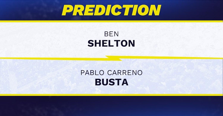Ben Shelton vs Pablo Carreno Busta Tennis Prediction.