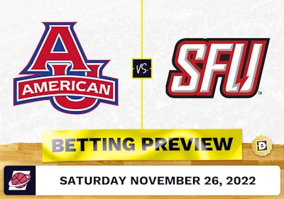 American University vs. St. Francis (PA) CBB Prediction and Odds - Nov 26, 2022