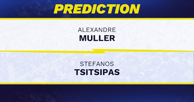 Alexandre Muller vs Stefanos Tsitsipas Tennis Prediction.