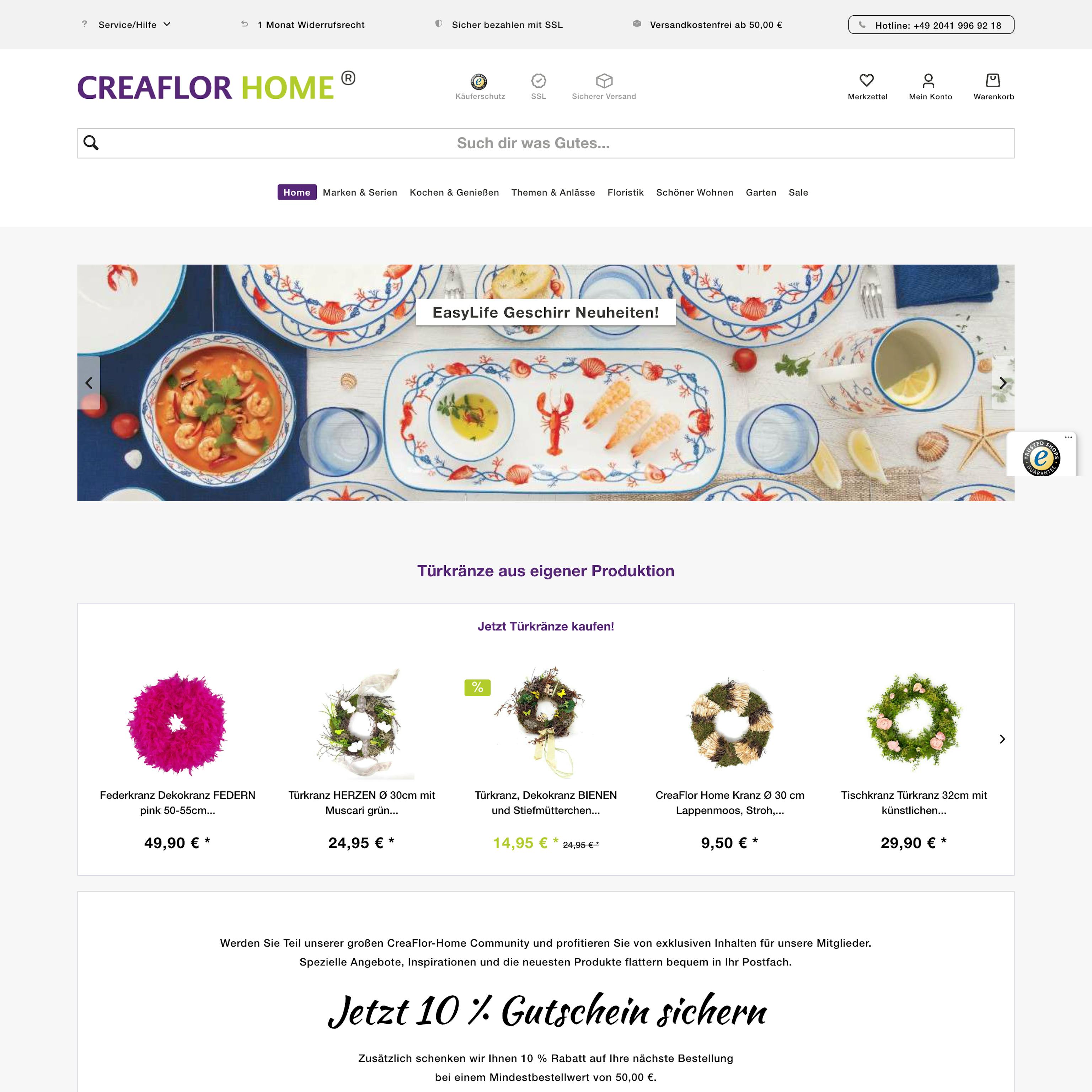 Alte Homepage erstellt mit Shopware 5 Alte Homepage erstellt mit Shopware 5