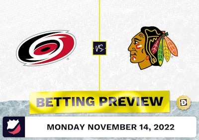 Hurricanes vs. Blackhawks Prediction and Odds - Nov 14, 2022