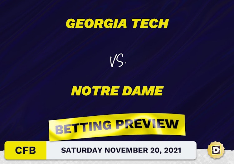 Georgia Tech vs. Notre Dame CFB Predictions and Odds - Nov 20, 2021