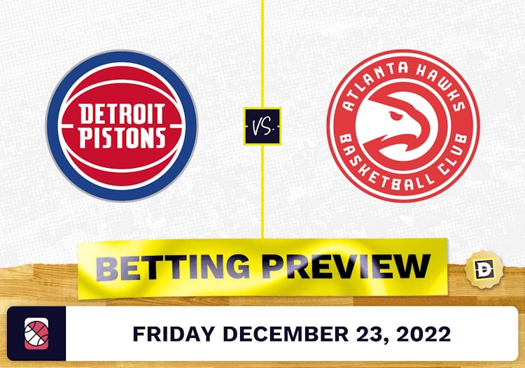 Pistons vs. Hawks Prediction and Odds - Dec 23, 2022