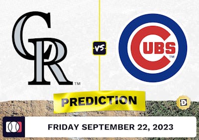 Rockies vs. Cubs Prediction for MLB Friday [9/22/2023]