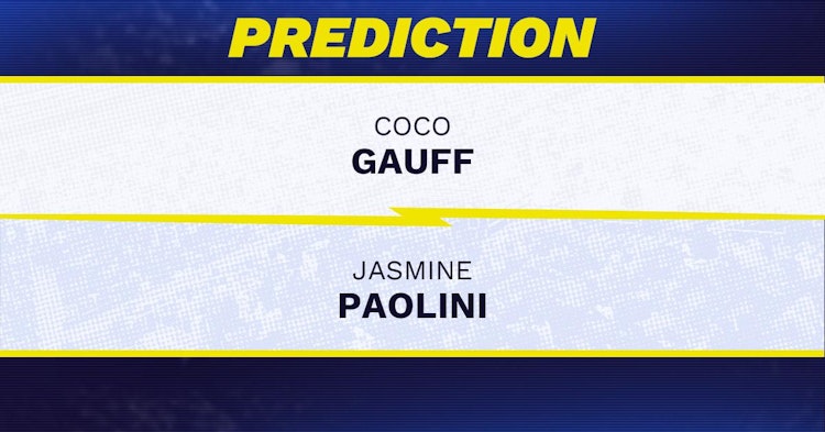 Coco Gauff vs Jasmine Paolini Tennis Prediction.