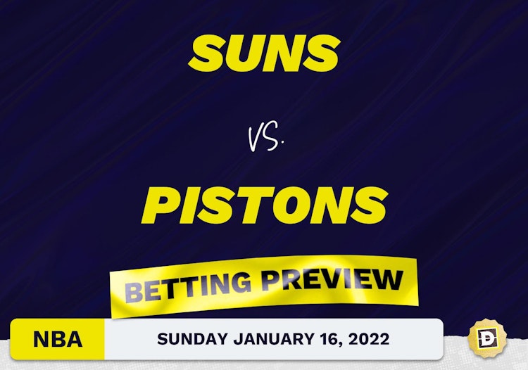 Suns vs. Pistons Predictions and Odds - Jan 16, 2022