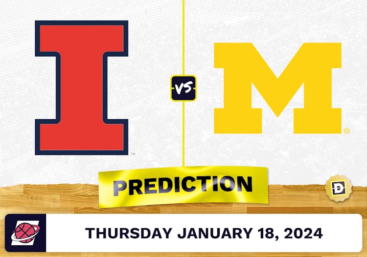 Illinois vs. Michigan Prediction, Odds, College Basketball Picks [1/18/2024]