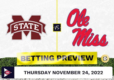 Mississippi State vs. Mississippi CFB Prediction and Odds - Nov 24, 2022