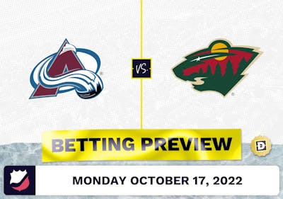 Avalanche vs. Wild Prediction and Odds - Oct 17, 2022