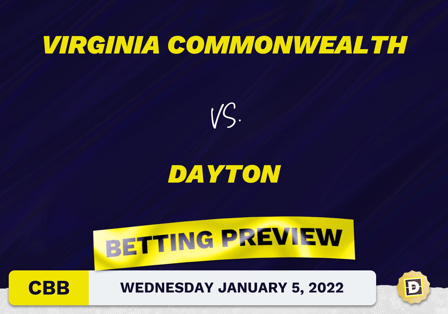 Virginia Commonwealth vs. Dayton CBB Predictions and Odds - Jan 5, 2022