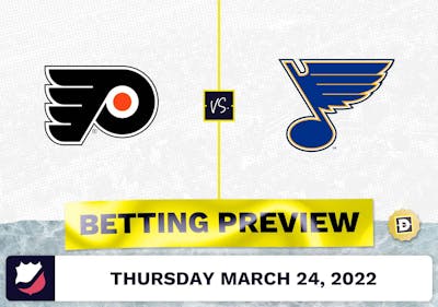 Flyers vs. Blues Predictions and Odds - Mar 24, 2022