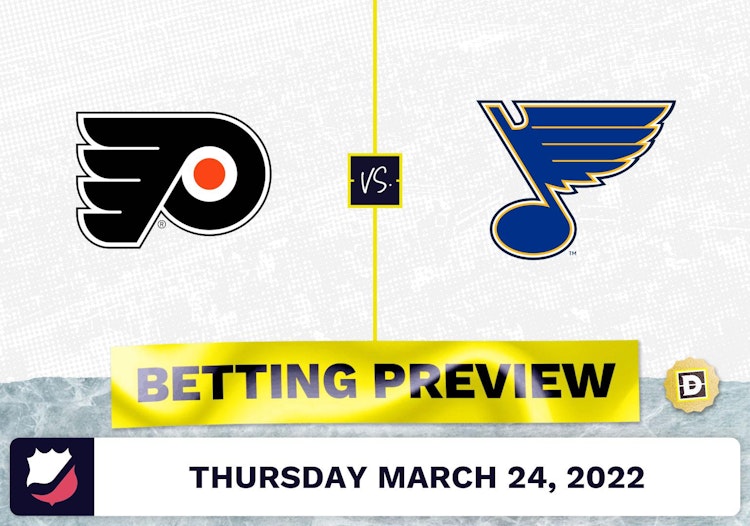 Flyers vs. Blues Predictions and Odds - Mar 24, 2022