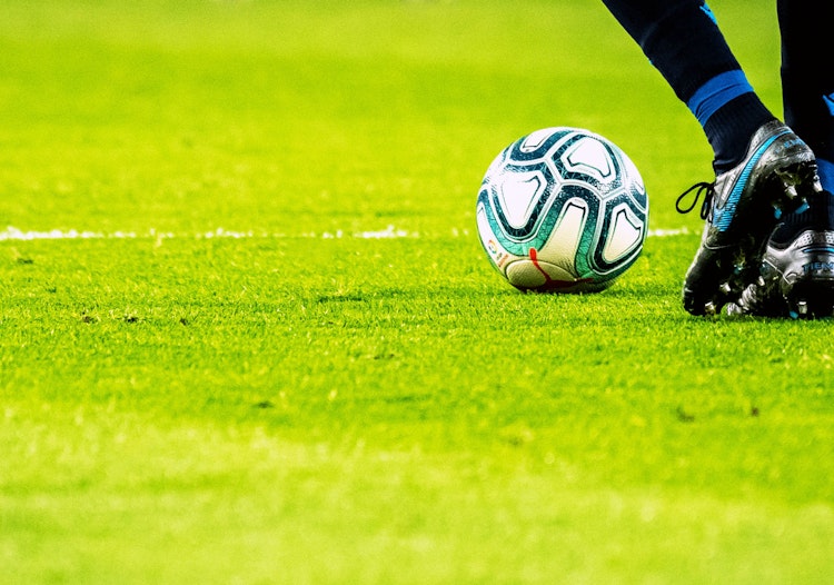 Soccer Ball on a Football Pitch Ahead of the 2026 World Cup.
