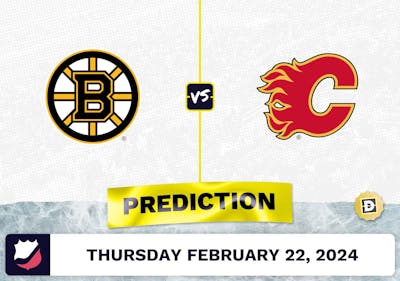 Boston Bruins vs. Calgary Flames Prediction, Odds, NHL Picks [2/22/2024]