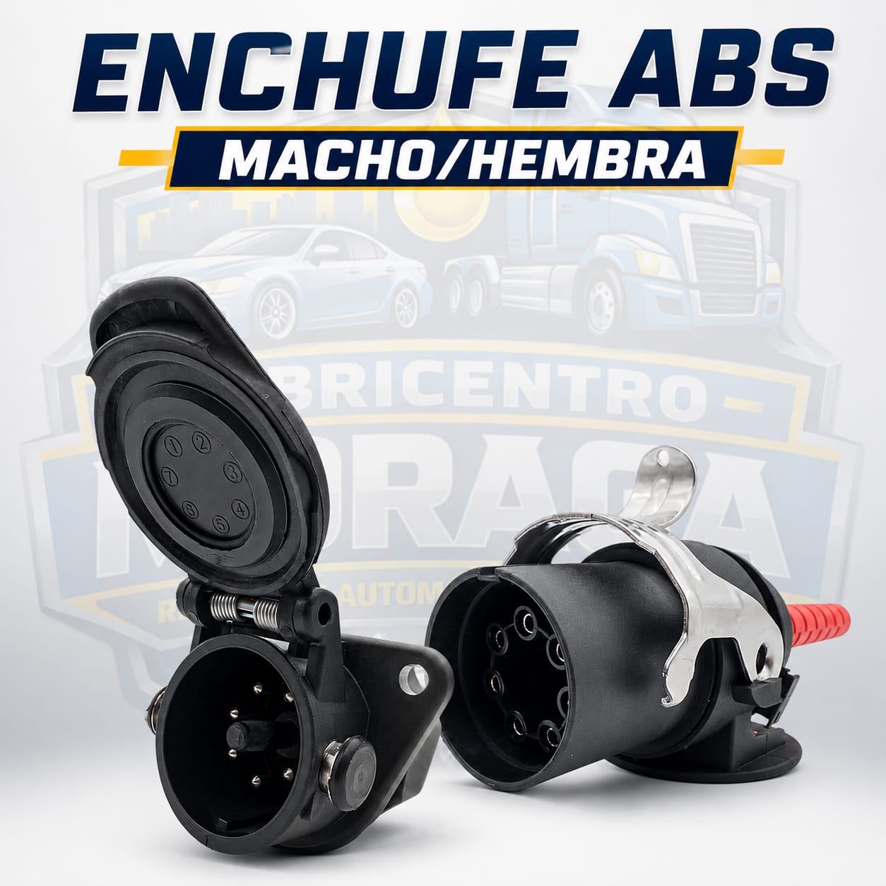 ENCHUFE ABS MACHO Y  HEMBRA