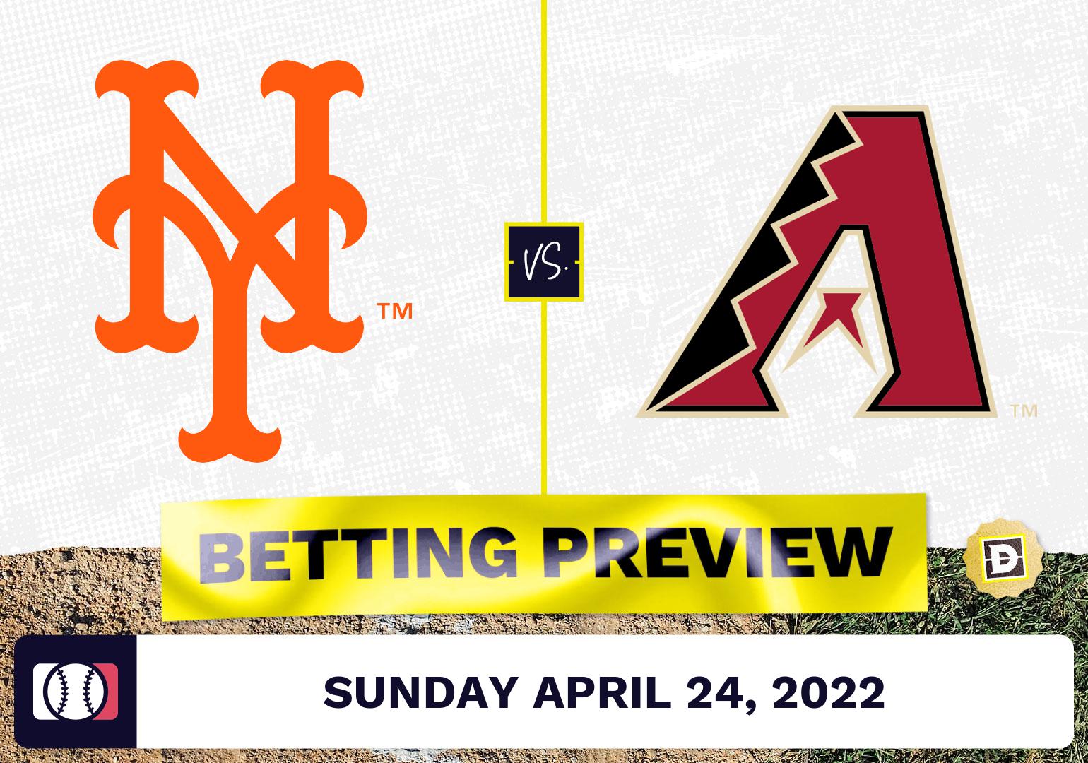 Mets vs. D-Backs Prediction and Odds - Apr 24, 2022