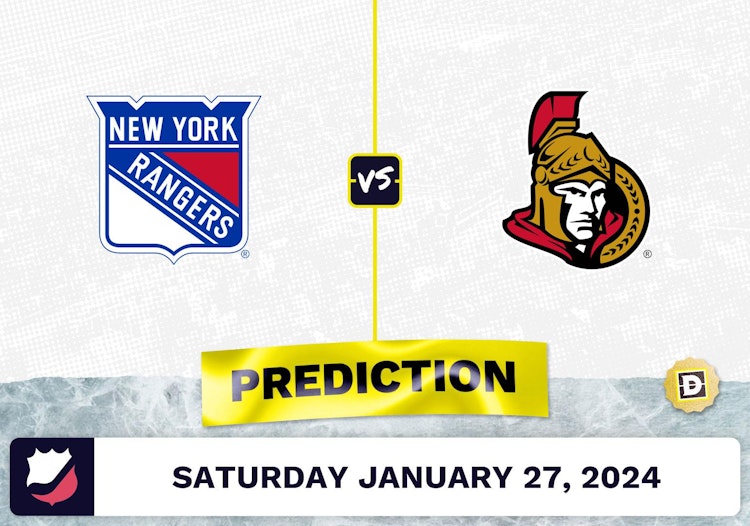 NY Rangers vs. Ottawa Senators Prediction, Odds, NHL Picks [1/27/2024]