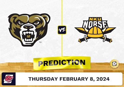 Oakland vs. Northern Kentucky Prediction, Odds, College Basketball Picks [2/8/2024]