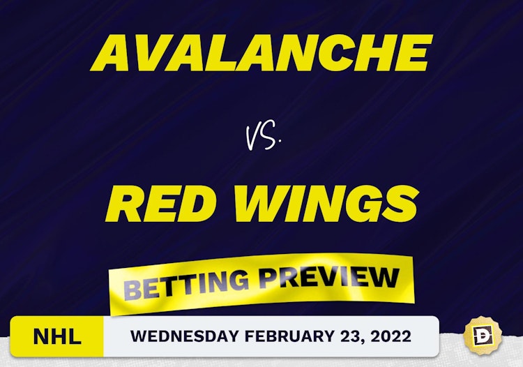 Avalanche vs. Red Wings Predictions and Odds - Feb 23, 2022