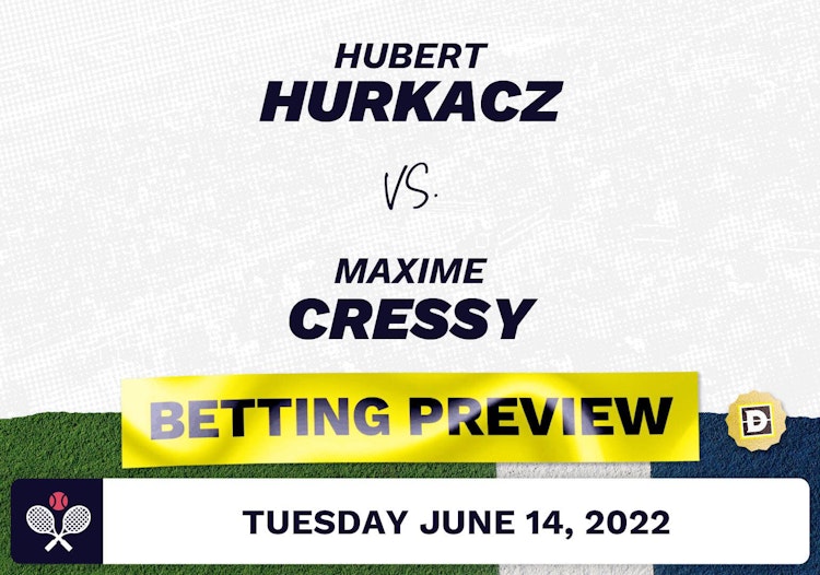 Hubert Hurkacz vs. Maxime Cressy Predictions - Jun 14, 2022