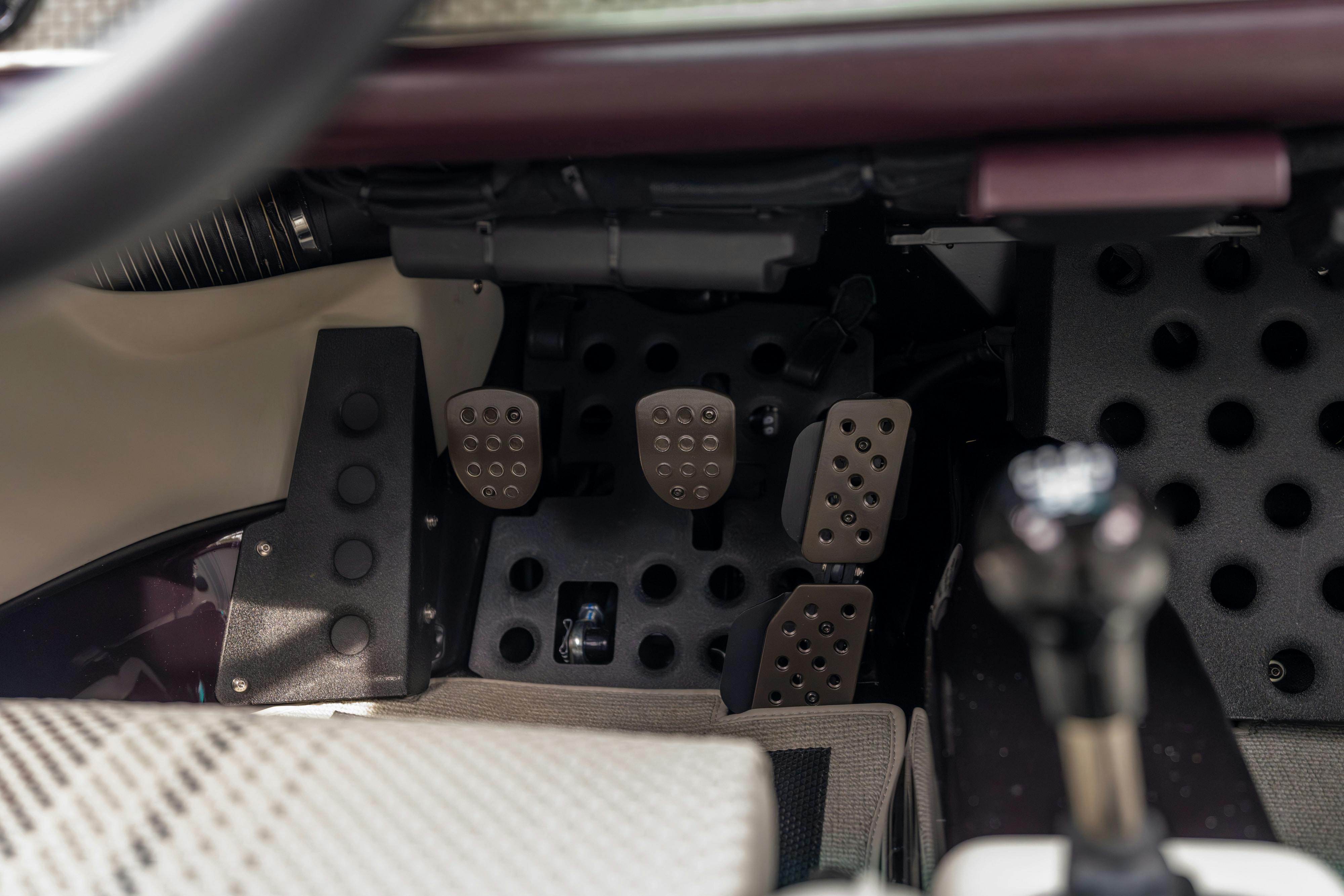 1990 Singer Porsche 911 Carrera 2 "Austin" commission in Aubergine Metallic shot in Austin, TX for a Bring a Trailer auction.