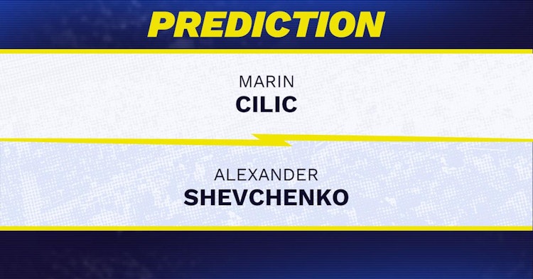 Marin Cilic vs Alexander Shevchenko Tennis Prediction.