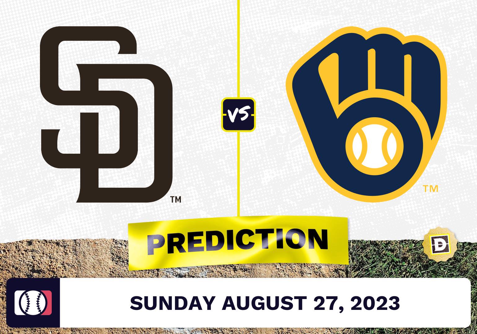 Padres vs. Brewers Prediction for MLB Sunday [8/27/2023]