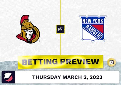 Senators vs. Rangers Prediction and Odds - Mar 2, 2023