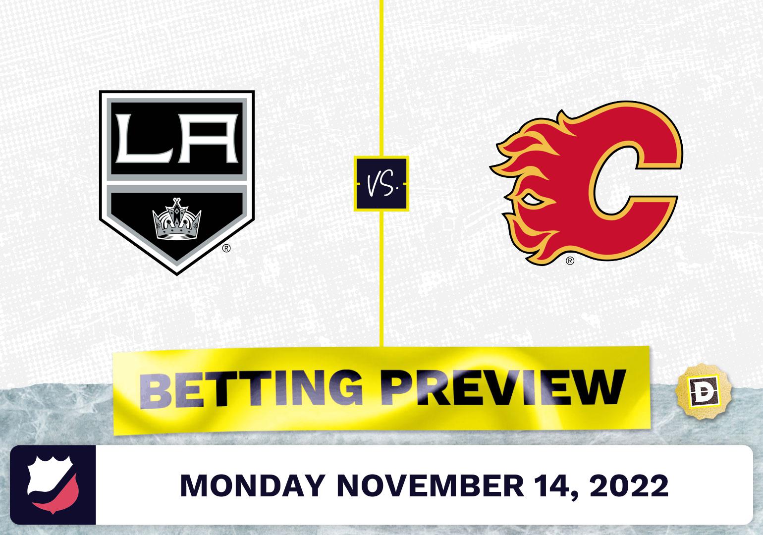 Kings vs. Flames Prediction and Odds - Nov 14, 2022