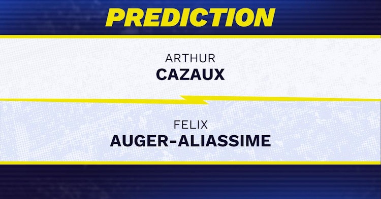 Arthur Cazaux vs Felix Auger-Aliassime Tennis Prediction.