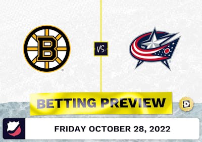Bruins vs. Blue Jackets Prediction and Odds - Oct 28, 2022