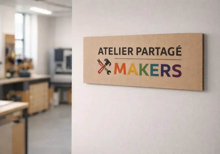 Panneau carton double micro-cannelure imprimé pour PLV