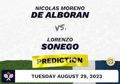 Nicolas Moreno de Alboran vs. Lorenzo Sonego Prediction - US Open 2023