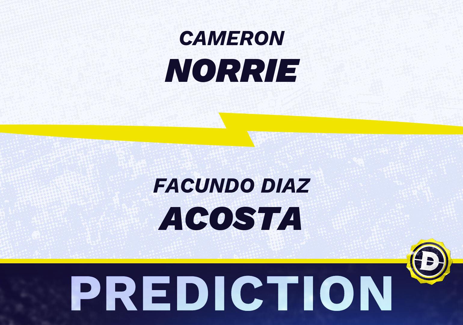 Cameron Norrie vs. Facundo Diaz Acosta Prediction, Odds, Picks for Wimbledon 2024