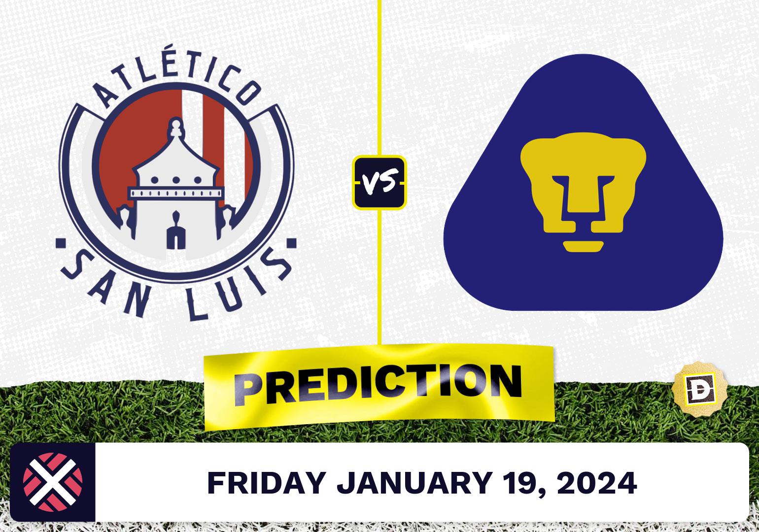 San Luis vs. Pumas UNAM Prediction, Odds, Liga MX Picks [1/19/2024]
