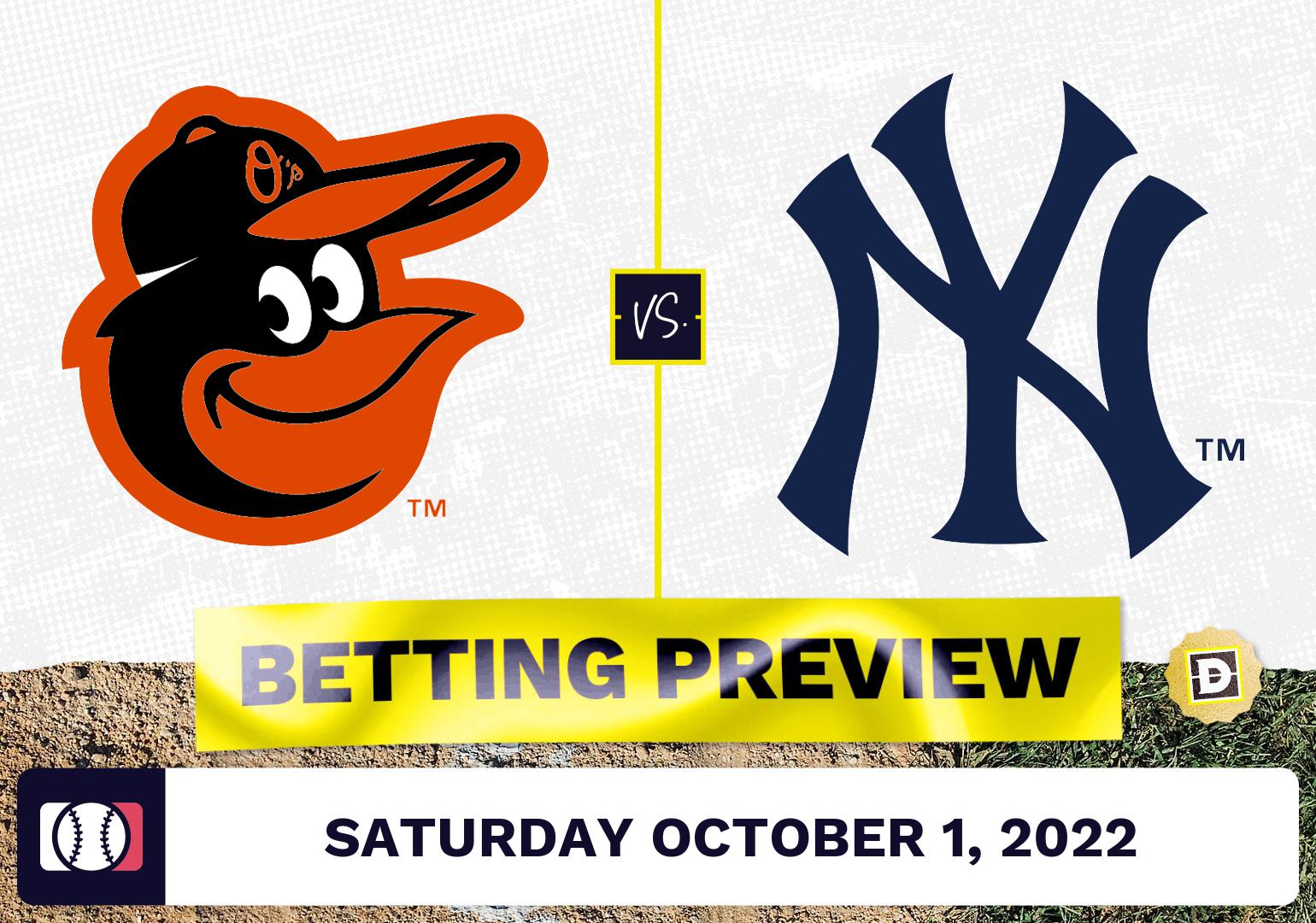 Orioles vs. Yankees Prediction and Odds - Oct 1, 2022
