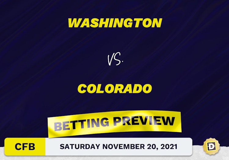 Washington vs. Colorado CFB Predictions and Odds - Nov 20, 2021