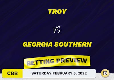 Troy vs. Georgia Southern CBB Predictions and Odds - Feb 5, 2022