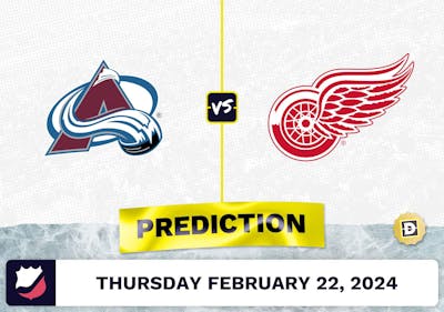 Colorado Avalanche vs. Detroit Red Wings Prediction, Odds, NHL Picks [2/22/2024]
