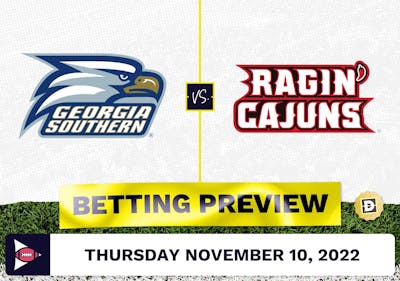 Georgia Southern vs. Louisiana-Lafayette CFB Prediction and Odds - Nov 10, 2022